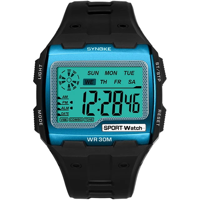 Men's Digital Watch Men Sports Wristwatch LED Dual Time Pedometer Alarm Clock 50M Waterproof Military Watches Relogios Masculino 