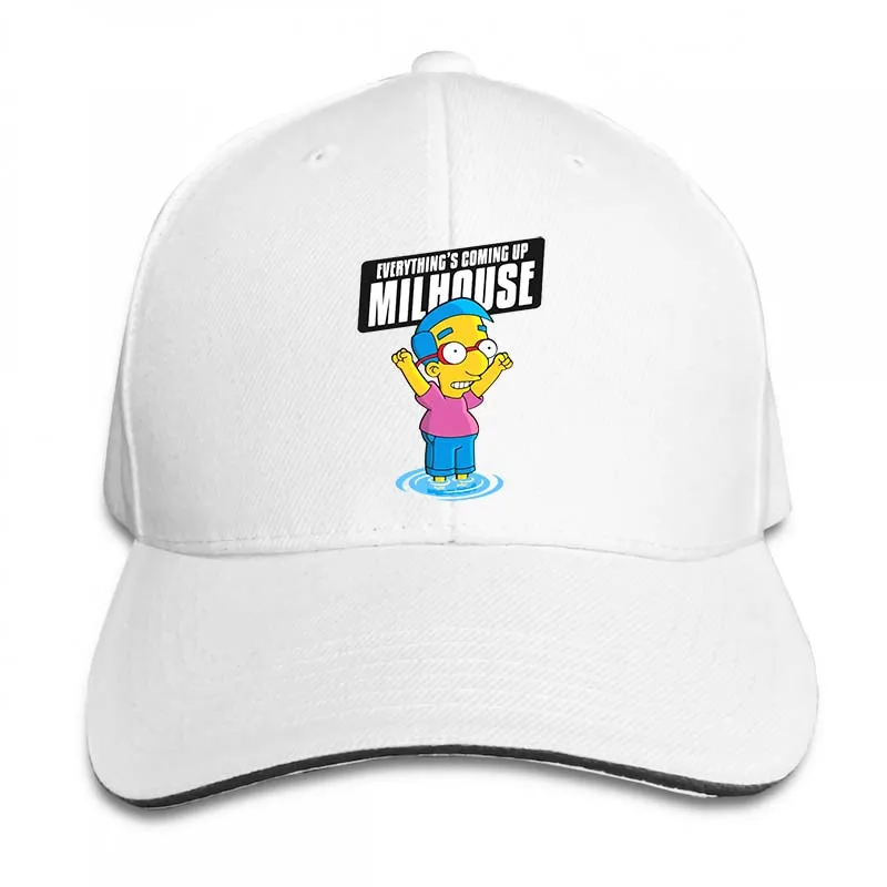 All Going Up Milhouse бейсболка для мужчин и женщин Кепка для водителя грузовика модная Регулируемая Кепка - Цвет: 2-White