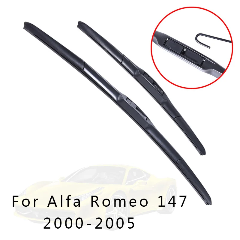 2000-2005 XYWPER стеклоочистителей для Alfa Romeo 147 2000 2001 2002 2003 2004 2005 2006 2007-2009 автомобильные аксессуары мягкий резиновый стеклоочиститель - Цвет: 2000-2005