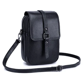 

2020 New Mobile Phone Bag Women's Fashion Leather Multi-Function Shoulder Bag Mini Small Genuine Cow Leather Messenger Bag Sg54