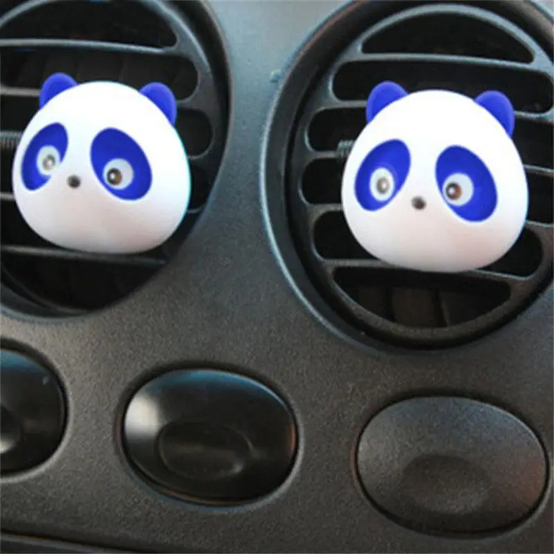 1 пара автомобиля Авто приборной панели освежитель воздуха милый Blink Panda Духи Диффузор Горячая# xin