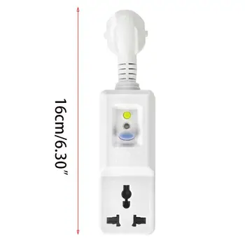 

EU 16A Socket Adaptor Home Circuit Breaker Plug Leakage Protection Trip Switch 72XD