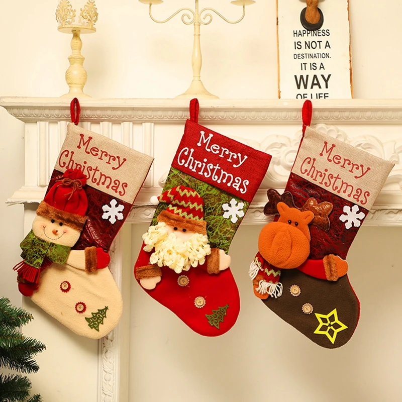

New Year 2022 Gift Christmas Stocking/sugar/Gifts/ Xmas DIY Noel Christmas Decorations for Home Ornaments Navidad Decor Garland