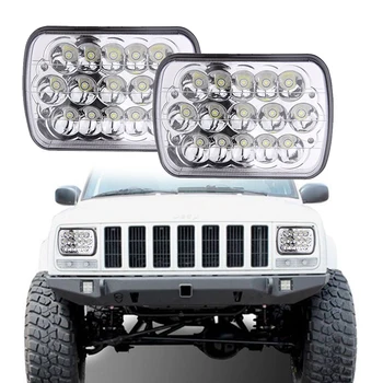 

For Jeep JK YJ CJ TJ MJ XJ Rectangular 7x6 Inch LED Headlights Bulb Sealed Beam H6014 H6052 H6053 H6054 Projector lens