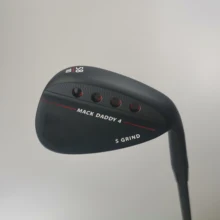 Клюшки для гольфа черные MACKK DADDY 4 клинья 50-60 графитовые валы для гольфа с чехлом для головы Деревянные клюшки