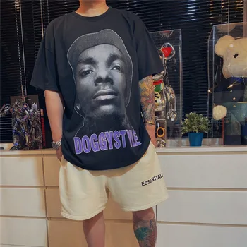 

2020ss DOGGY STYLE T-Shirt Men Women Washed Do Old Top Tee Oversize Worn out Vintage T Shirt Snopp Dogg Tees