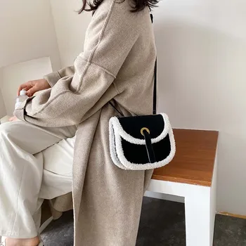

2019 Winter New Style Fashionable Saddle Bag Single-shoulder Oblique Flow Women's Bag Women Bag