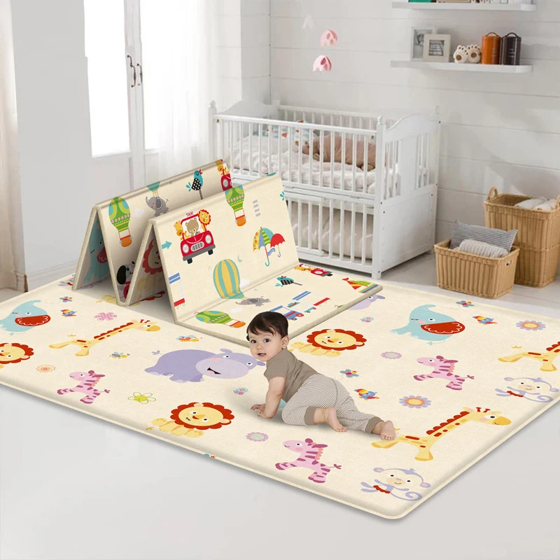 

Foldable Baby Play Mat Xpe Puzzle Mat Educational Children's Carpet in the Nursery Climbing Pad Kids Rug Activitys Games Toys