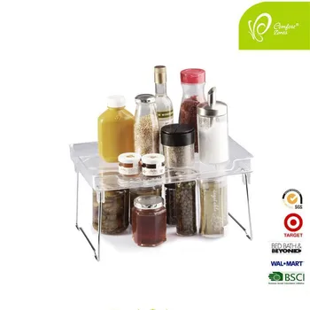 

Plastic kitchen organizer folding spice kitchen tool Cookware storage plate table organizer shelf Dish Holder bowl bathroom rack