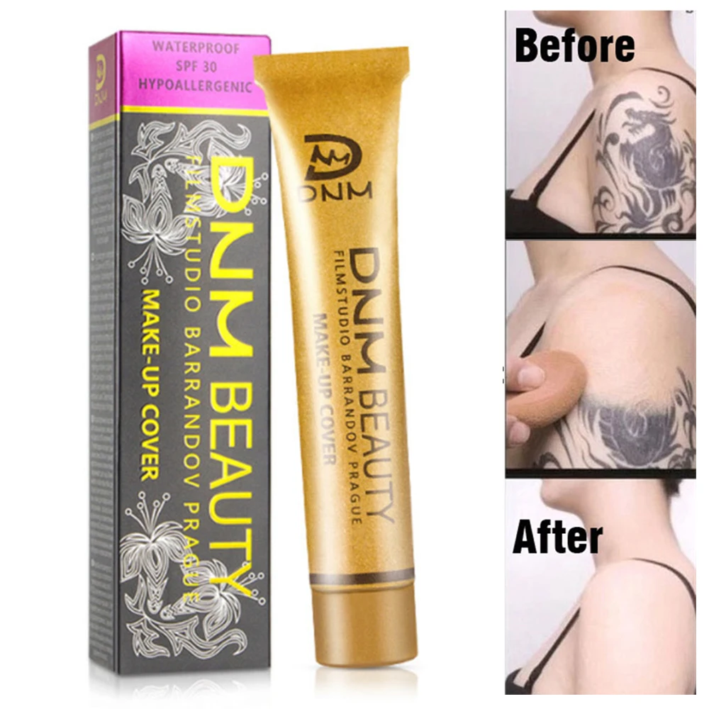 

Professional Tattoo Cover Concealer Cream Base Face Body Eyes Contouring Liquid Foundation Oil Control Waterproof Makeup