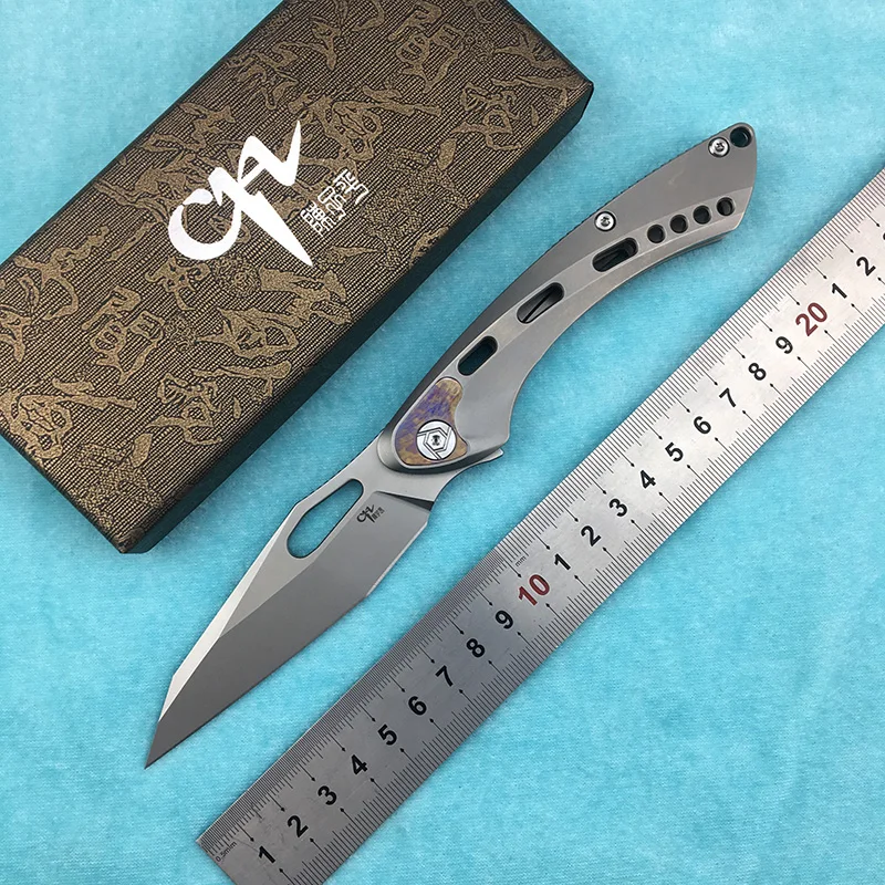 Складной нож CH MARSHAL S35VN blade TC4 карманный резец с титановой ручкой для кемпинга