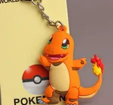 Брелок Monster Key Holder Pokemon Go брелок Подвеска 3D Мини чармандер, Сквиртл Bulbasaur - Цвет: C