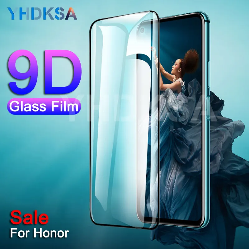 9D полное покрытие из закаленного стекла для huawei Honor 20 10 Lite Защита экрана для Honor 9 8 Lite V20 V10 V9 Play 9X защитная пленка