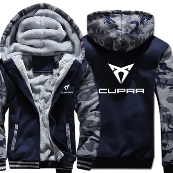 

New Cupra Hoodies Winter Camouflage Sleeve Jacket Men Wool Liner Fleece Cupra Sweatshirts