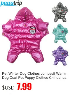 Pawstrip XS-XL теплая одежда для маленькой собаки зимнее пальто для собаки куртка наряды для щенков для чихуахуа Йорк собака Зимняя Одежда для