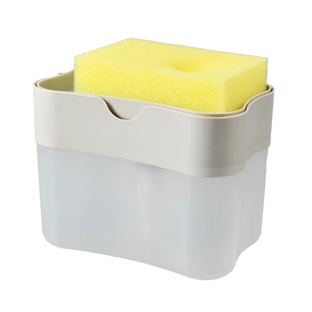 เครื่องจ่ายสบู่เหลวปั๊มฟองน้ำมือกดทำความสะอาดเครื่องจ่ายสบู่เหลวคอนเทนเนอร์ Hand Dispenser สบู่ปั๊มขวด 7