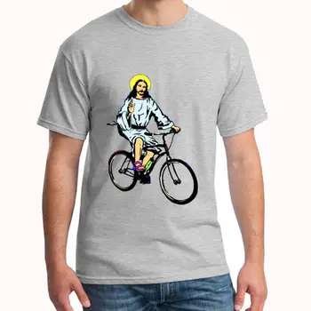 

New Style christ on a bike t shirt tee men big size s~5xL novelty normal