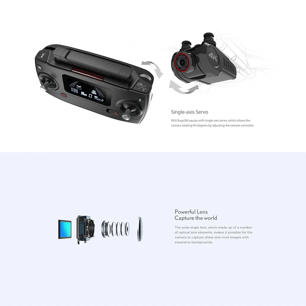 Квадрокоптер с дистанционным управлением 2,4 ГГц MJX B5W gps 5G WiFi FPV drone 4K HD камера бесщеточный мотор автоматический возврат радиоуправляемого дрона