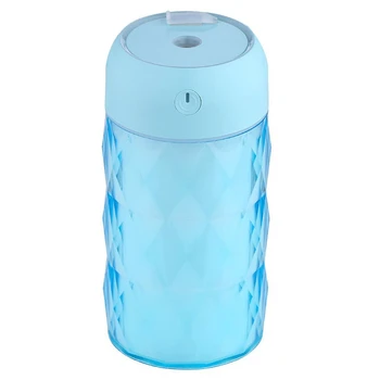 

Multi-Function Three-In-One Desktop Mini Humidifier Creative Crystal Night Light Usb Aromatherapy Car Humidifier(Blue)