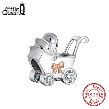 

Effie Queen Original Designer Baby Car Shape Beads Authentic 925 Silver Charms Fit Women DIY Jewelry Bracelet Gift CB30