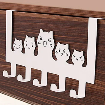 

1 Pc New Stainless Steel Cartoon Character Shaped Back Door Hooks Clothes Hat Hook Wall Hanger Clothes Storage Rack Tool 30*15cm