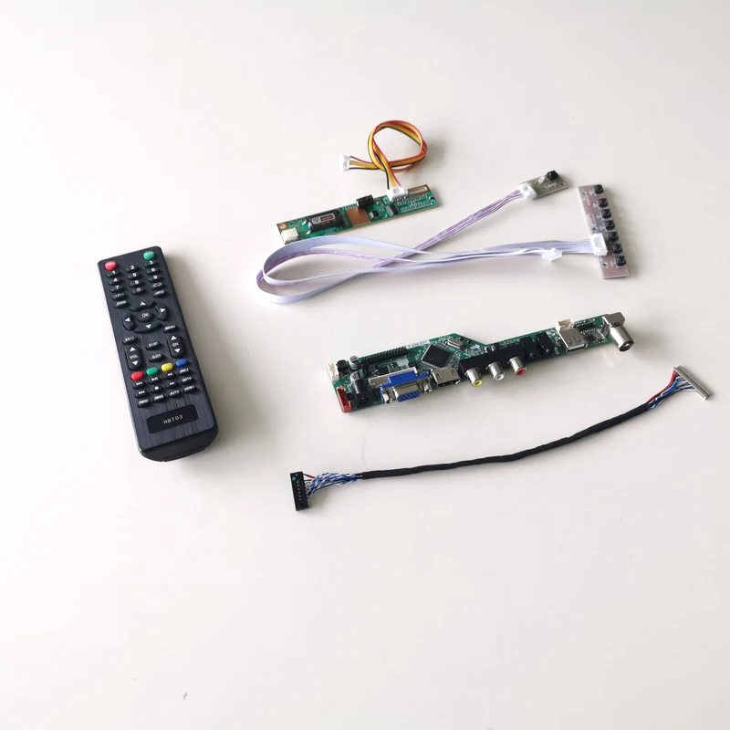 Для LP133X8-A2AC/A2M1 HDMI VGA AV USB RF 1CCFL LVDS 20Pin ЖК-дисплей Панель Инвертор+ пульт+ клавиатура T. V56 привод карты комплект