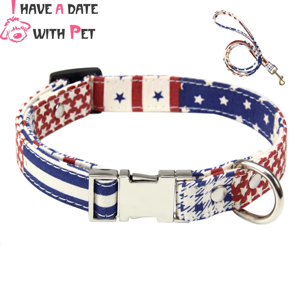 

New Arrival Adjustable Dog Collar Soft Encrypted Canvas Puppy Pet Collars Dog Leashes For Small Medium Large Dog Cat Accessories