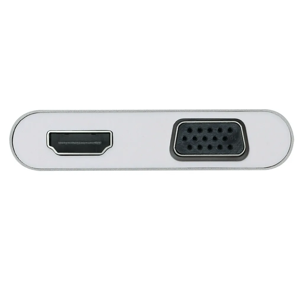 Type C USB 3,1-VGA HDMI 3,0 адаптер конвертер 3 в 1 концентратор разъем для M-acbook Pro ноутбук Настольный Телевизор Проектор Монитор