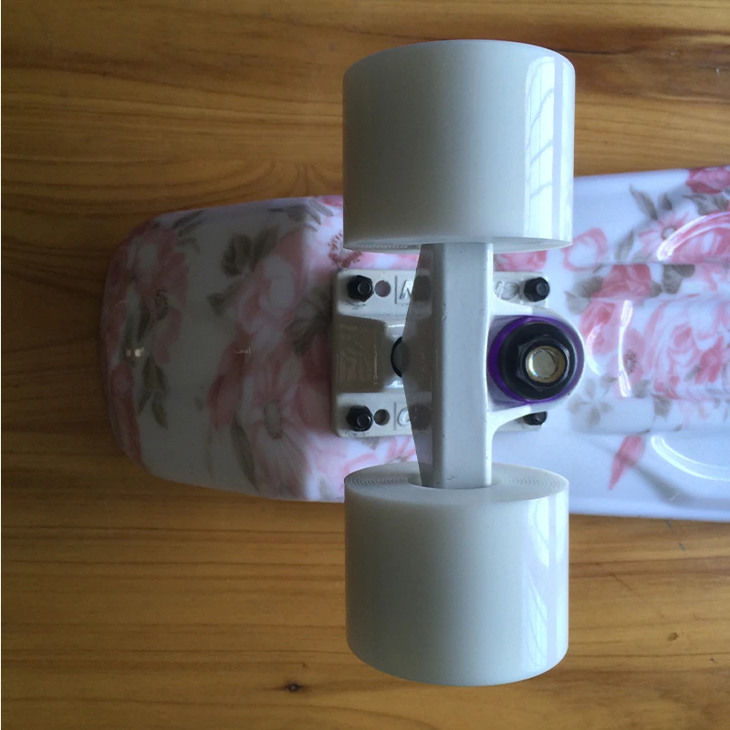 Пластиковый скейтборд CHI YUAN Mini Cruiser 22 &quotX 6&quot Ретро Длинный с цветочным