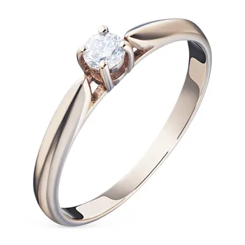 

Red gold ring with Diamond