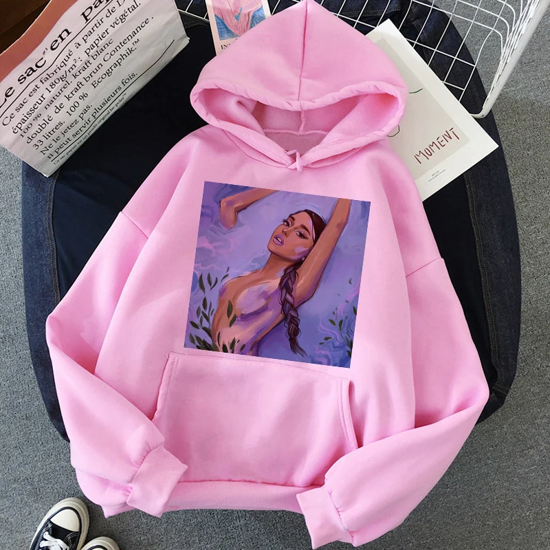 H2165 Ariana Grande Thank You Next Harajuku графическая Толстовка для женщин 90s Ullzang 7 колец забавная толстовка не звать меня Толстовка Ангел женский - Цвет: H2165