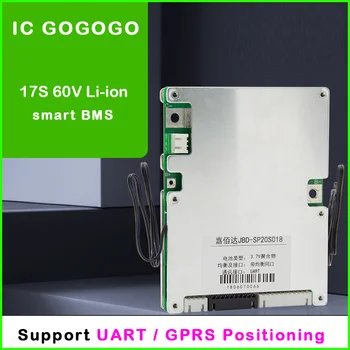 

17S 60V Li-ion Remote GPRS Power Off Positioning UART Communication Smart ion Lithium Battery Protection Board BMS GPS Bluetooth