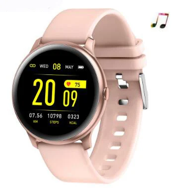 

kW19 Women smart watch Heart Rate Blood Pressure Sport watch Men Smart Bracelet Mp3 Fitness Tracker smart wristband PK miband 4