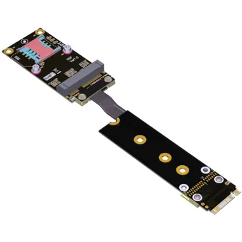 

M.2 Key-M M2 NGFF NVMe Ultra NVMe SSD To mini PCI-E mPCIe Adapter Card Extension Convertor Cable 10CM 20CM 30CM