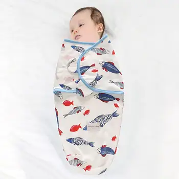 

Newborn Receiving Blanket Print Baby Swaddle Spring Summer Sleeping Bag Thin Holding Blanket for Baby