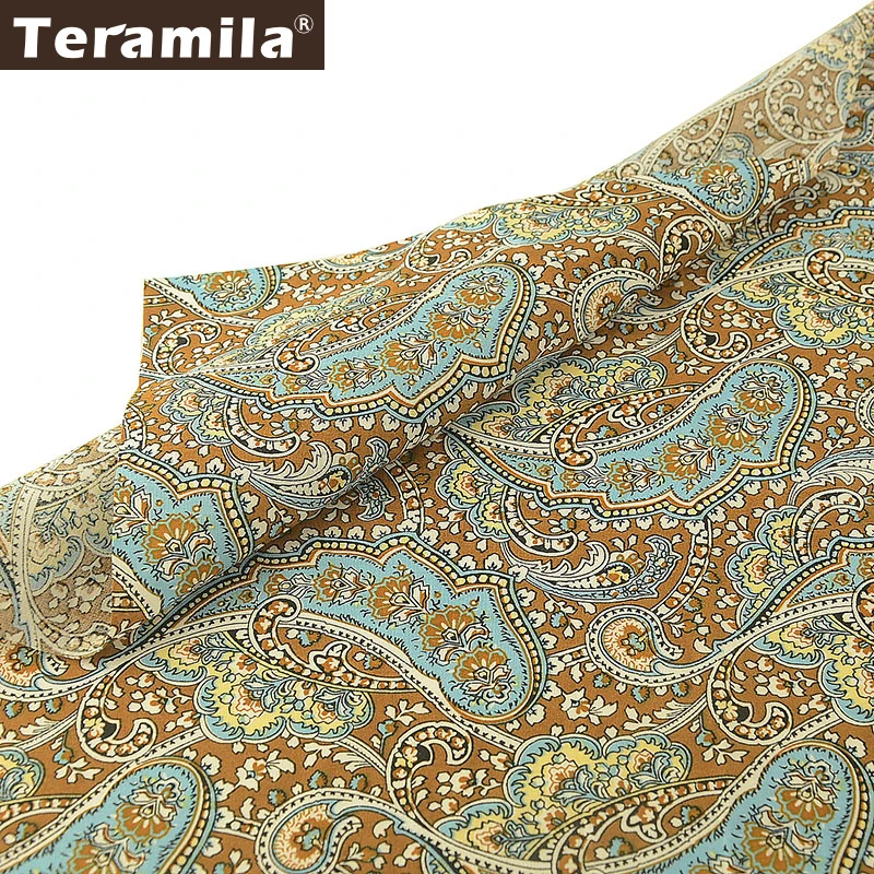 

Teramila 100% Cotton Poplin Fabric High Quality Tissu Au Metre Ankara African Fabric For Dress Cloth Patchwork Stoffen Skirt