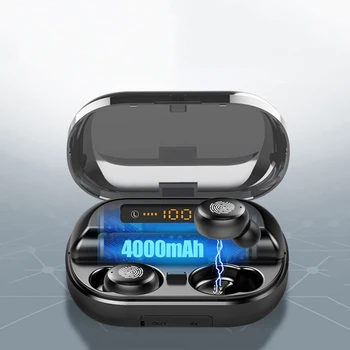 

Bluetooth Earphone V11 TWS Stereo HIFI Bass surround headset IPX7 Waterproof Built-in 4000mAh lithium battery wireless earphones