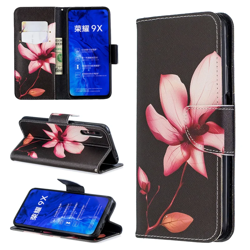 Чехол-книжка с рисунком для мобильного телефона huawei Honor 9X Pro 20 Lite 10i 10 Lite, кожаный чехол-книжка для Honor 8A 8S 8C 7A Pro 7s 7C