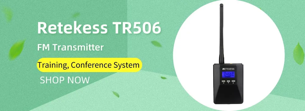 Retekess TR504 0,6 Вт FM беспроводной передатчик MP3 вещания радио передатчик для автомобиля встречи гид системы