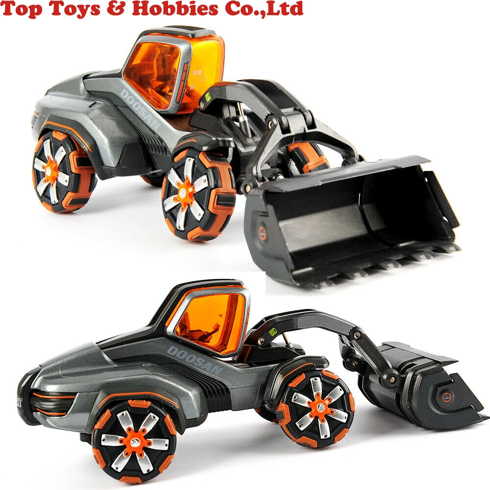 

25cm Collection Diecast DOOSAN 1/40 Excavator Loader Gray Engineering Vehicle Alloy Diecast Vehicle Toy Vehicles Diecast Model