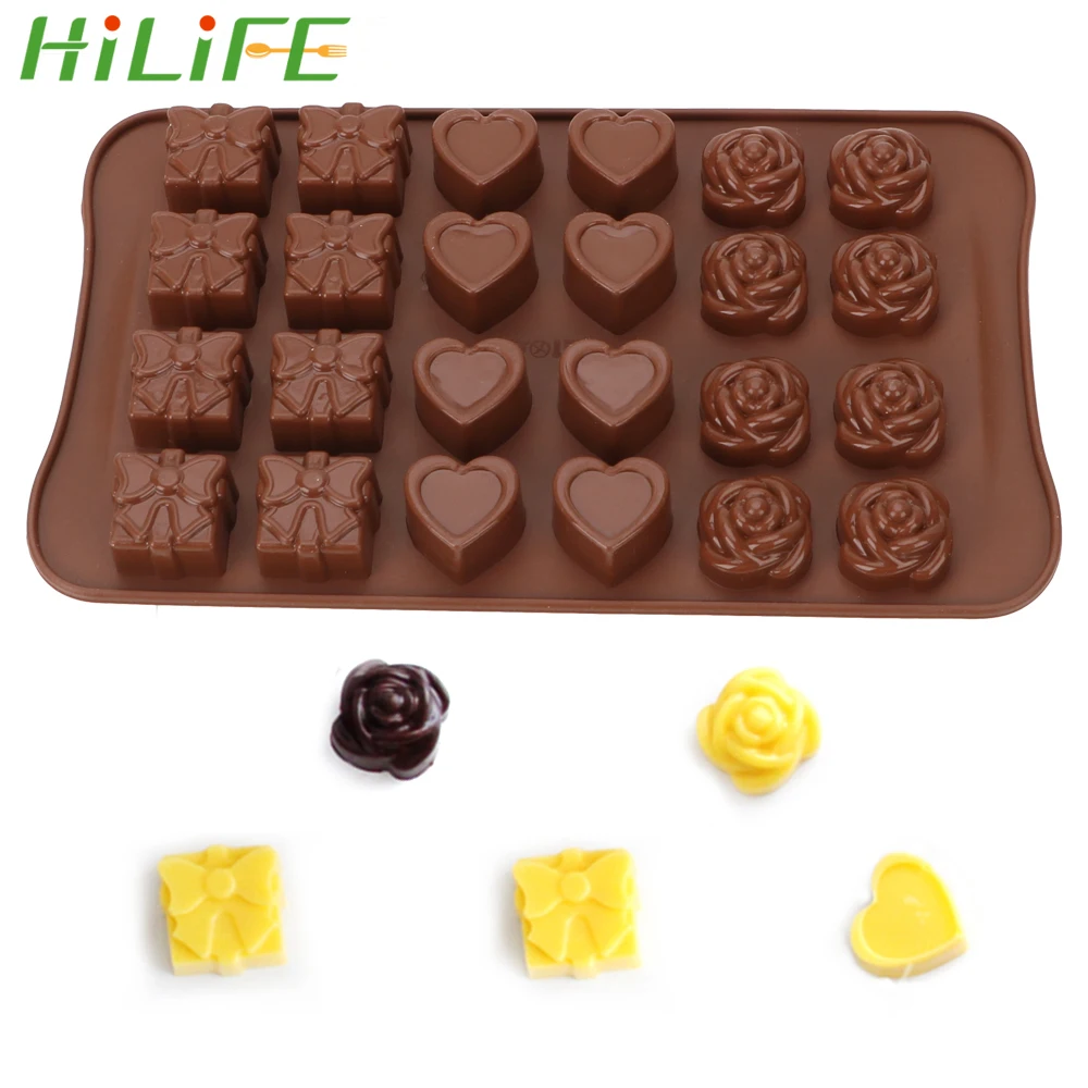 Силиконовая форма для выпечки HILIFE желе и конфета 3D-форма еды антипригарная