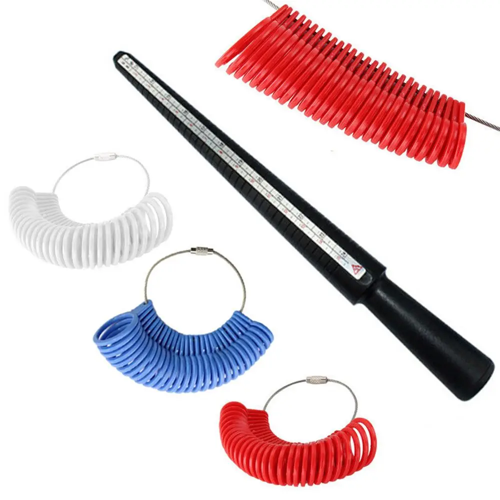 

New Basic Jewelry Measurement Tool Suitable for US Size 0 to 13 Jeweler Size Loop Jewelry Tool Ring Sizer Finger Size Gauge Ring