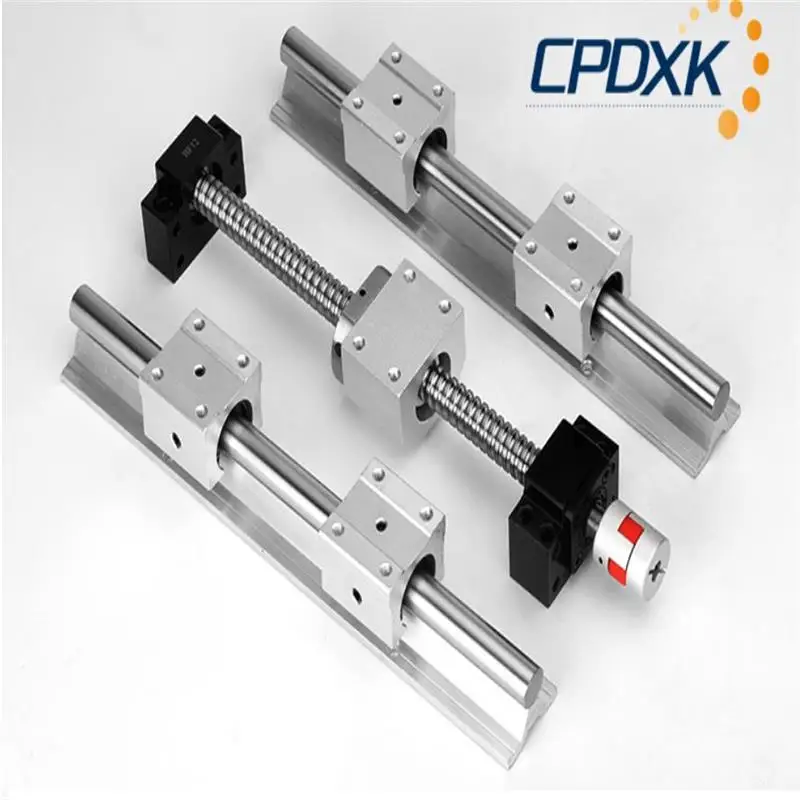 

Ballscrew SFU1605 + linear guide SBR16-1300mm + 4 pcs SBR16UU + coupler 8 *10 + nut holder + supporter BKBF12 for CNC Machine