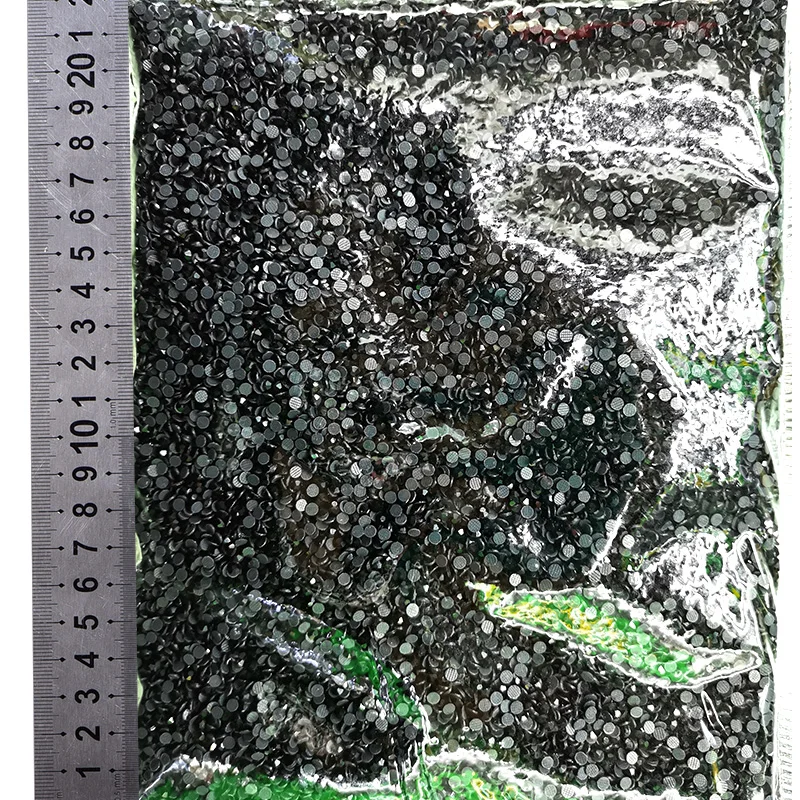 800 2 Jet black Oleeya DMC hot fix rhinestones