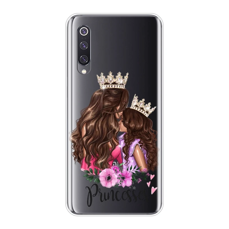 Чехол для Xiaomi Mi 8 9T PRO, Силиконовый Модный, черный, коричневый цвет, для мамы, женщины, девочки, мягкая задняя крышка для Xiaomi Mi 9 SE A3
