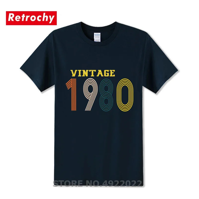Новая мода 1980 Винтаж год футболка Born подарок на день рождения топ РУБАШКА УНИСЕКС