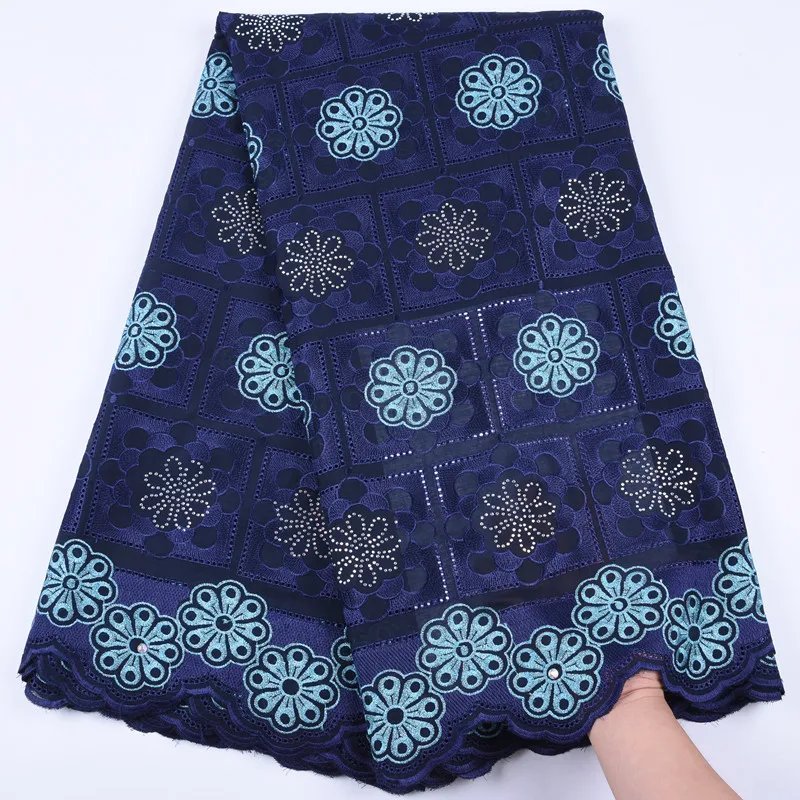 

5Yards Material Sewing African Dry Lace Fabric Embroider Nigerian Lace Fabric High Quality Swiss Voile Lace In Switzerland A1697