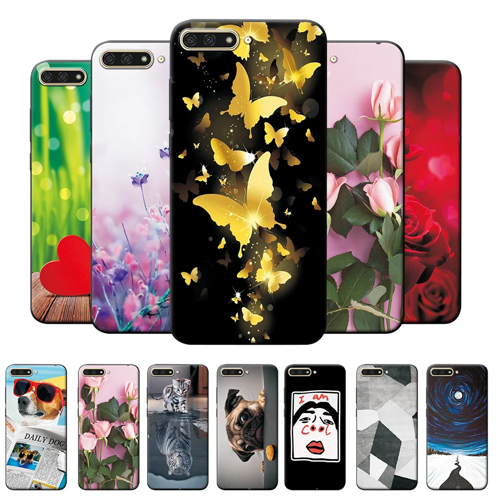 Чехол для Huawei Y5 Y6 2017 чехол Y7 Prime 2018 чехлы телефонов на Y9 2019 с красивым пейзажем|case