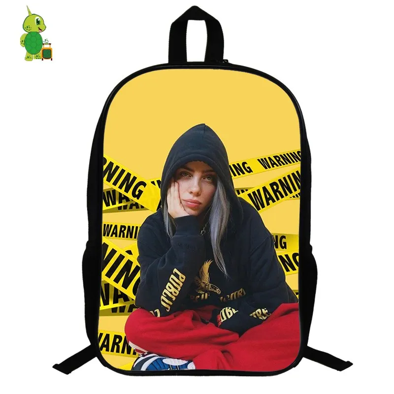 Billie Eilish рюкзак хип-хоп школьные сумки для подростков мальчиков и девочек 14,5 дюймов женский рюкзак для ноутбука дорожная сумка через плечо - Color: 16