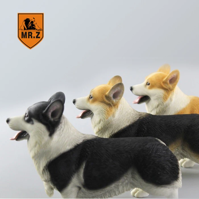 1:6 Mr.Z Animal Toys Welsh Corgi Pembroke Dog Model Resin Figure 